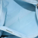 CHANEL New Travel Line Tote Bag Nylon Light Blue Silver CC Auth 142752-19