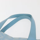 CHANEL New Travel Line Tote Bag Nylon Light Blue Silver CC Auth 142752-9