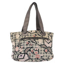 CHANEL Tote Bag Canvas Multicolor Silver CC Auth 142753-1
