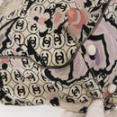 CHANEL Tote Bag Canvas Multicolor Silver CC Auth 142753-15