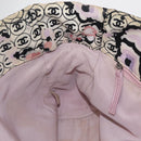 CHANEL Tote Bag Canvas Multicolor Silver CC Auth 142753-19