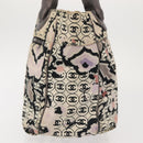 CHANEL Tote Bag Canvas Multicolor Silver CC Auth 142753-3