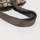 CHANEL Tote Bag Canvas Multicolor Silver CC Auth 142753-7