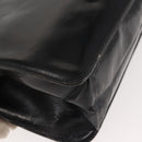 CHANEL Chain Shoulder Bag Patent leather Black Gold CC Auth 142755-16