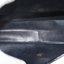 CHANEL Chain Shoulder Bag Patent leather Black Gold CC Auth 142755-12