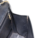 CHANEL Chain Shoulder Bag Patent leather Black Gold CC Auth 142755-22