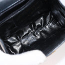 Salvatore Ferragamo Vala Hand Bag Leather Navy Gold Auth 142756-11