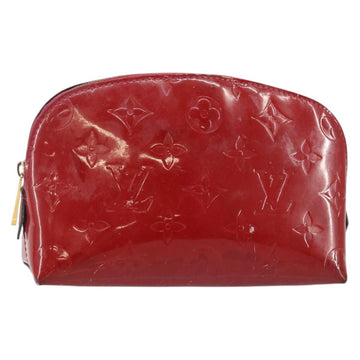 LOUIS VUITTON Vernis Pochette Cosmetic PM Rouge Grunadine M91746 LV Auth 142757