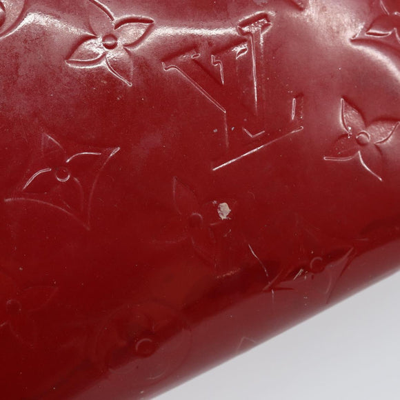 LOUIS VUITTON Vernis Pochette Cosmetic PM Rouge Grunadine M91746 LV Auth 142757