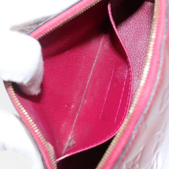 LOUIS VUITTON Vernis Pochette Cosmetic PM Rouge Grunadine M91746 LV Auth 142757