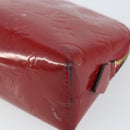 LOUIS VUITTON Vernis Pochette Cosmetic PM Rouge Grunadine M91746 LV Auth 142757-7