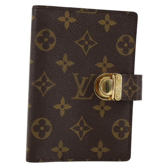 LOUIS VUITTON Monogram Agenda Koala PM Day Planner Cover R21013 LV Auth 142758