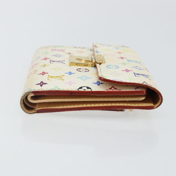 LOUIS VUITTON Multicolor Portefeuille Koala Rich Wallet White M58081 Auth 142759