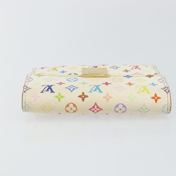 LOUIS VUITTON Multicolor Portefeuille Koala Rich Wallet White M58081 Auth 142759