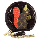 LOUIS VUITTON Vernis Porte Monnaie Ecruil Coin Purse Amarante M91386 Auth 142760-1