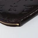 LOUIS VUITTON Vernis Porte Monnaie Ecruil Coin Purse Amarante M91386 Auth 142760-16