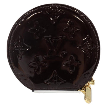 LOUIS VUITTON Vernis Porte Monnaie Ecruil Coin Purse Amarante M91386 Auth 142760 - 0