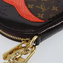 LOUIS VUITTON Vernis Porte Monnaie Ecruil Coin Purse Amarante M91386 Auth 142760-14