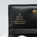 GUCCI GG Marmont Ken Scott Wallet Leather Black 466492 Auth 142761-14