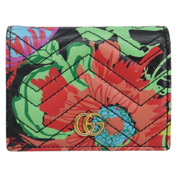 GUCCI GG Marmont Ken Scott Wallet Leather Black 466492 Auth 142761 - 0