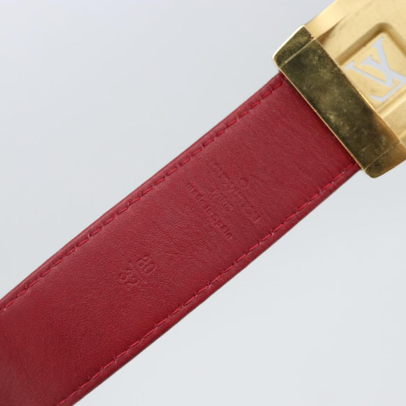LOUIS VUITTON Monogram Multicolor Ceinture LV Cut Belt 35.8"" White Auth 142762