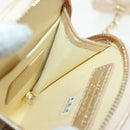 CHANEL Matelasse AirPods Case & Coin Purse 2024 Year Gift Gold CC Auth 142763M-17