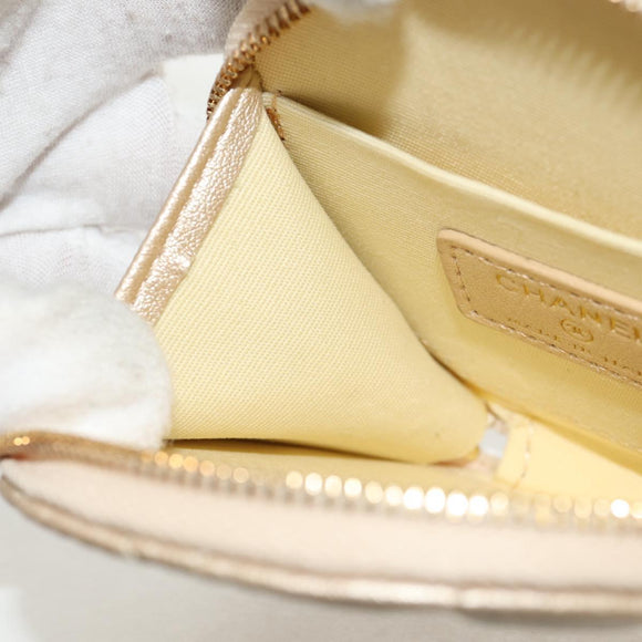 CHANEL Matelasse AirPods Case & Coin Purse 2024 Year Gift Gold CC Auth 142763M