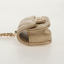 CHANEL Matelasse AirPods Case & Coin Purse 2024 Year Gift Gold CC Auth 142763M-23