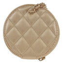 CHANEL Matelasse AirPods Case & Coin Purse 2024 Year Gift Gold CC Auth 142763M-2