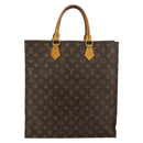 LOUIS VUITTON Monogram Sac Plat Hand Bag M51140 LV Auth 142770-2