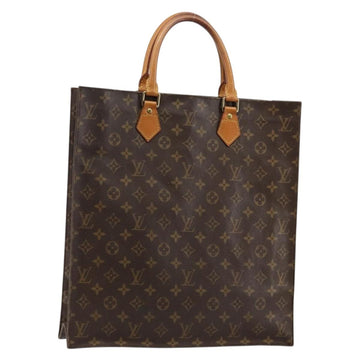 LOUIS VUITTON Monogram Sac Plat Hand Bag M51140 LV Auth 142771