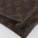 LOUIS VUITTON Monogram Sac Plat Hand Bag M51140 LV Auth 142771-14