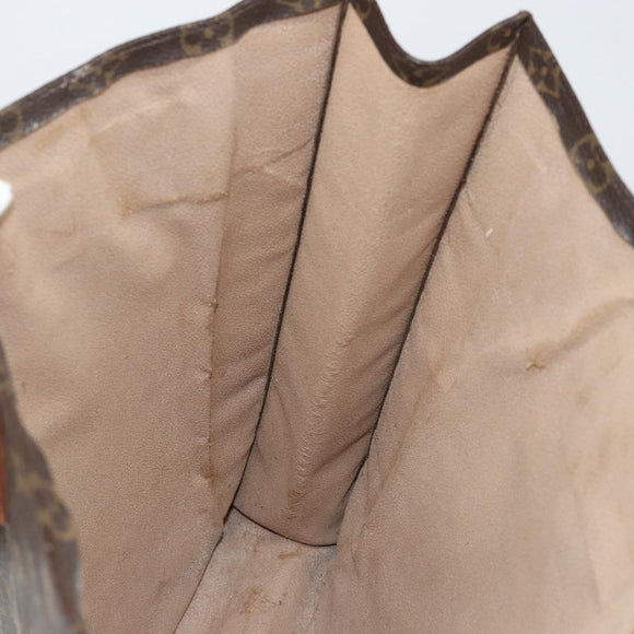 LOUIS VUITTON Monogram Sac Plat Hand Bag M51140 LV Auth 142771