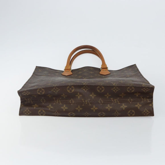 LOUIS VUITTON Monogram Sac Plat Hand Bag M51140 LV Auth 142771