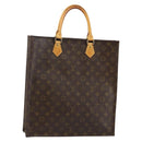 LOUIS VUITTON Monogram Sac Plat Hand Bag M51140 LV Auth 142772-1