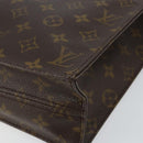 LOUIS VUITTON Monogram Sac Plat Hand Bag M51140 LV Auth 142772-9
