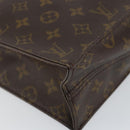 LOUIS VUITTON Monogram Sac Plat Hand Bag M51140 LV Auth 142772-14