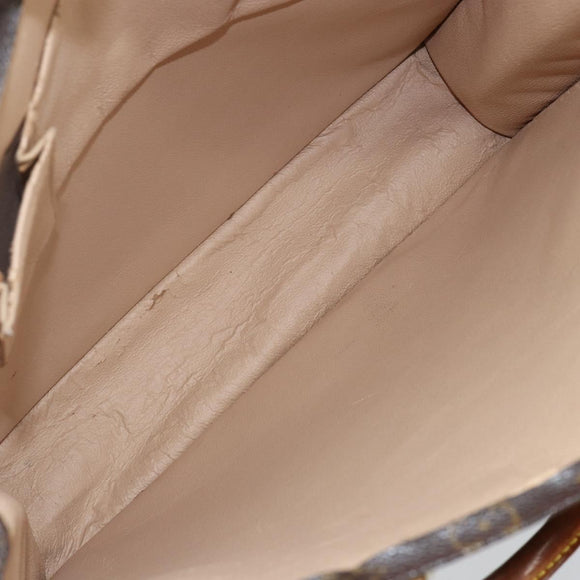 LOUIS VUITTON Monogram Sac Plat Hand Bag M51140 LV Auth 142772