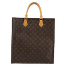 LOUIS VUITTON Monogram Sac Plat Hand Bag M51140 LV Auth 142772-13