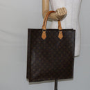 LOUIS VUITTON Monogram Sac Plat Hand Bag M51140 LV Auth 142772-20