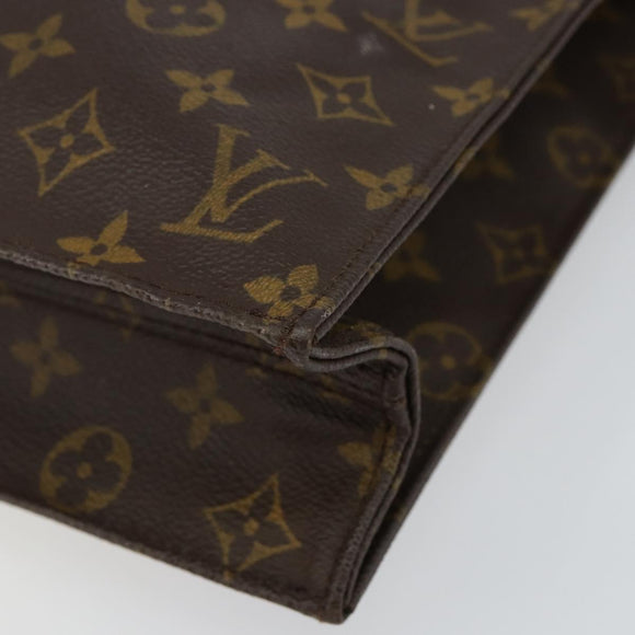 LOUIS VUITTON Monogram Sac Plat Hand Bag M51140 LV Auth 142773