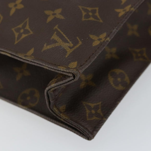 LOUIS VUITTON Monogram Sac Plat Handtasche M51140 LV Auth 142773