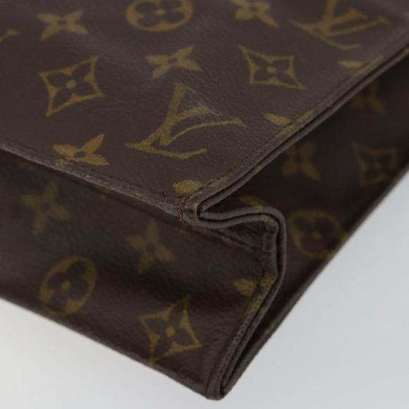 LOUIS VUITTON Monogram Sac Plat Handtasche M51140 LV Auth 142773