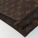 LOUIS VUITTON Monogram Sac Plat Hand Bag M51140 LV Auth 142773-16