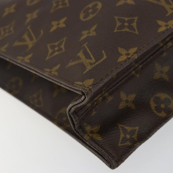 LOUIS VUITTON Monogram Sac Plat Hand Bag M51140 LV Auth 142773