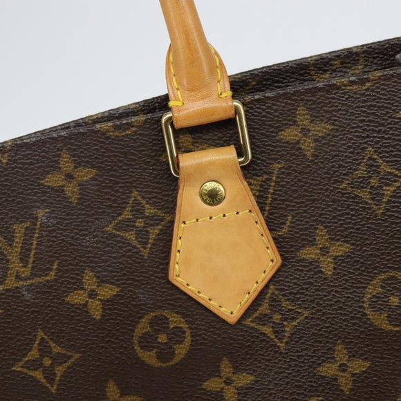 LOUIS VUITTON Monogram Sac Plat Hand Bag M51140 LV Auth 142773