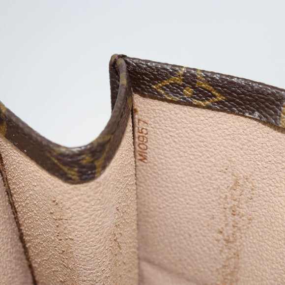 LOUIS VUITTON Monogram Sac Plat Handtasche M51140 LV Auth 142773