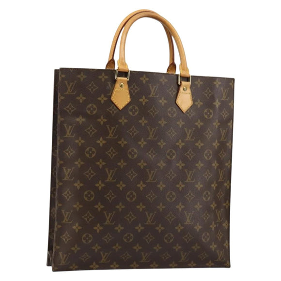 LOUIS VUITTON Monogram Sac Plat Handtasche M51140 LV Auth 142773