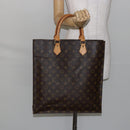 LOUIS VUITTON Monogram Sac Plat Hand Bag M51140 LV Auth 142773-20