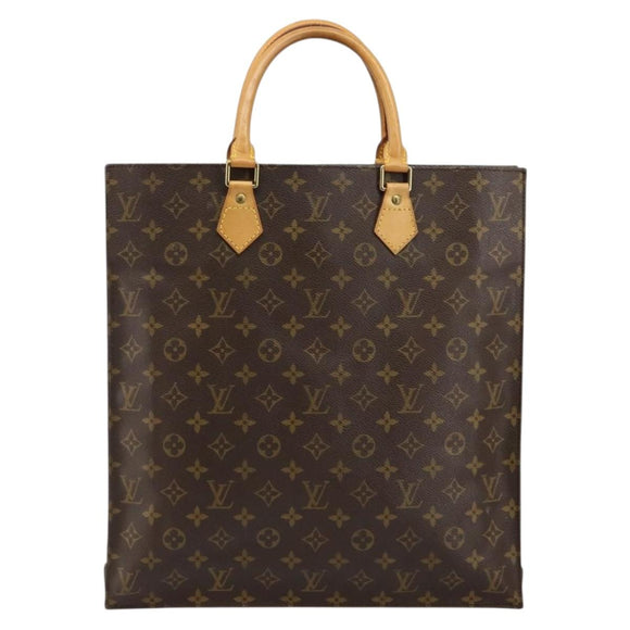 LOUIS VUITTON Monogram Sac Plat Handtasche M51140 LV Auth 142773